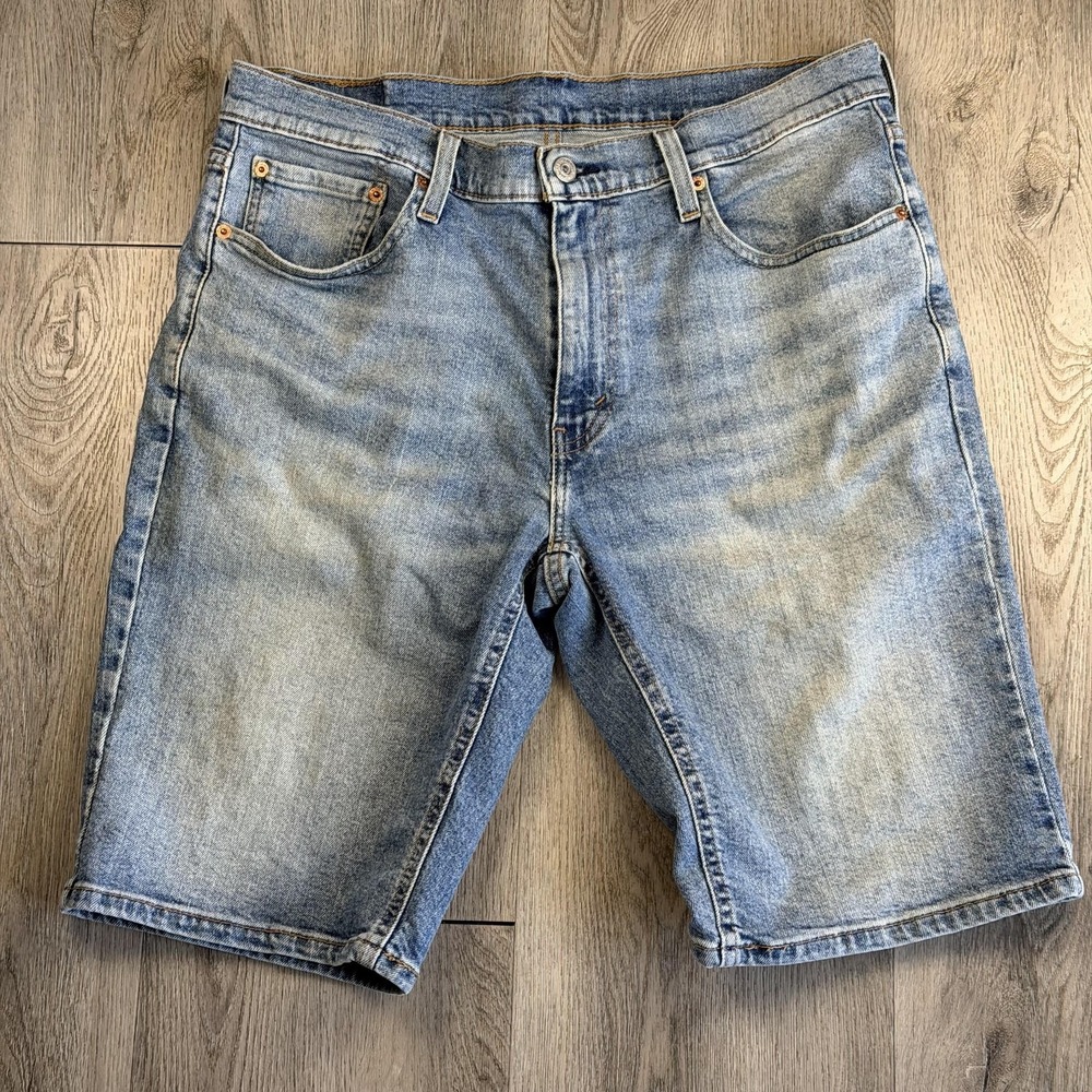 Levi's 541 Shorts Mens 33 Light Wash Blue Denim Jorts Y2K Casual